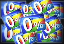 Yikes! 9% down, 91% to go! Zero Percent